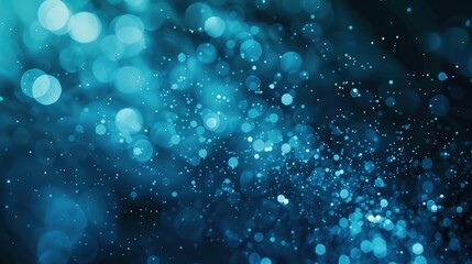 Obraz premium Sparkling blue bokeh background
