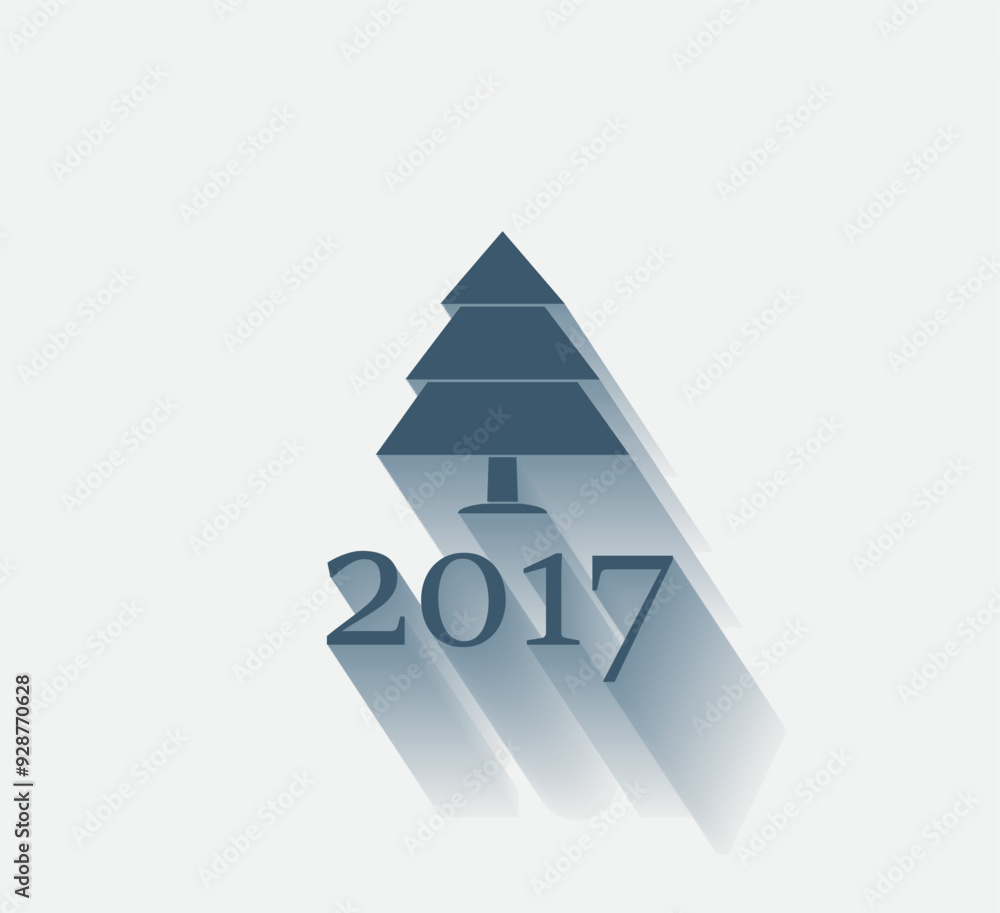 Poster vector dark color icon with shadow on light background