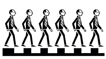 Businessman walking character for animation
