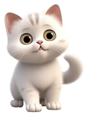 Fototapeta premium PNG Cartoon mammal animal white.