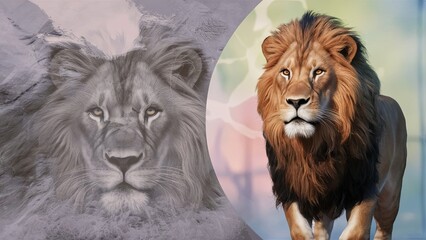 the lion Backgroung