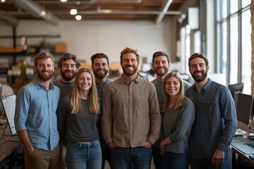 Fototapeta premium Small Business Team In Their Office, Generative AI