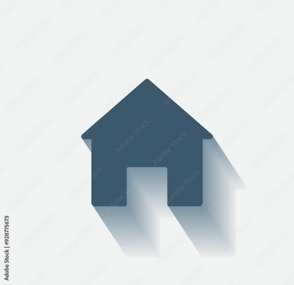 Poster vector dark color icon with shadow on light background