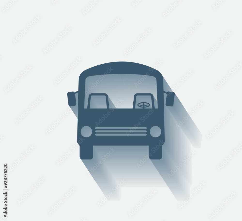 Poster vector dark color icon with shadow on light background
