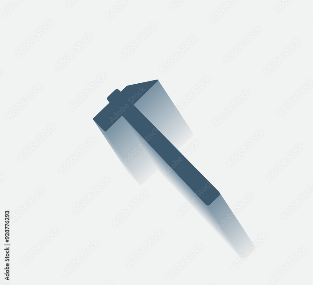 Poster vector dark color icon with shadow on light background