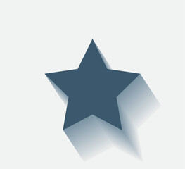 Vector dark color icon with shadow on light background