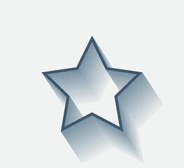 Obraz premium Vector dark color icon with shadow on light background