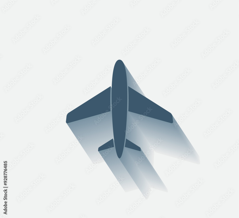 Poster vector dark color icon with shadow on light background