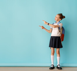 girl is ready to back to school