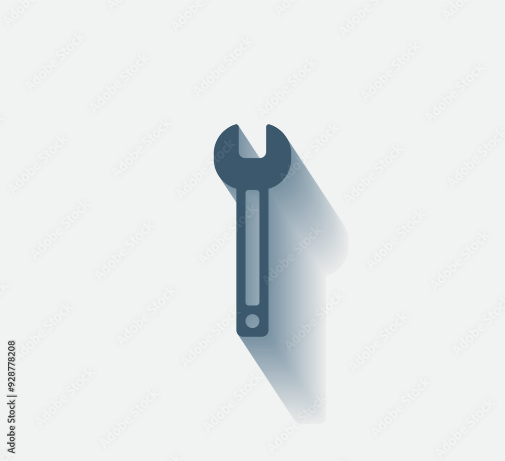 Poster vector dark color icon with shadow on light background