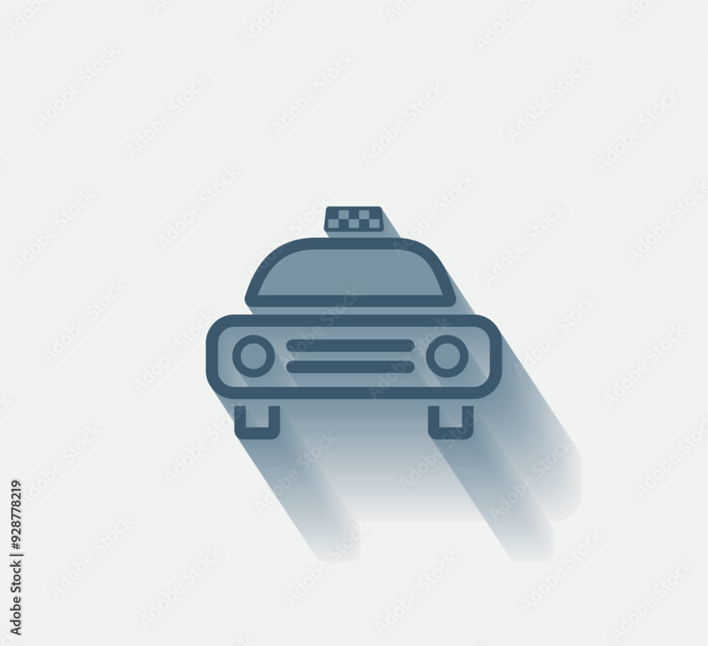 Poster vector dark color icon with shadow on light background