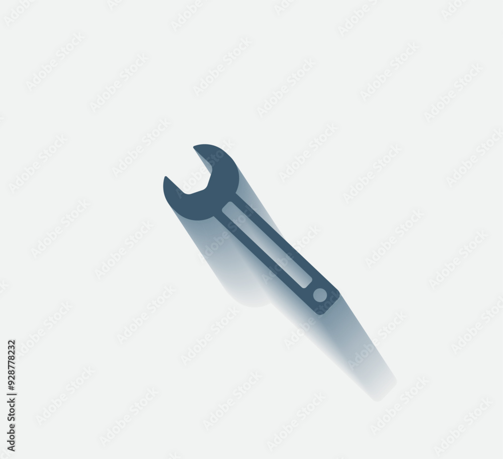 Poster vector dark color icon with shadow on light background