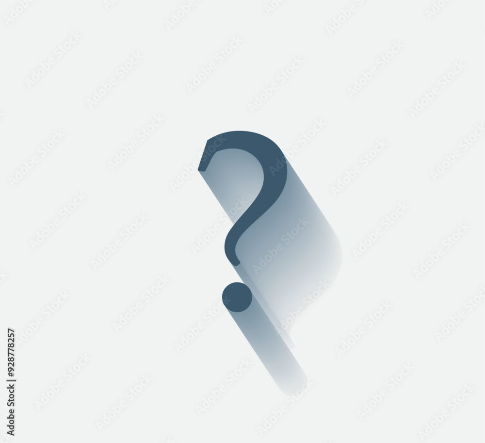 Poster vector dark color icon with shadow on light background