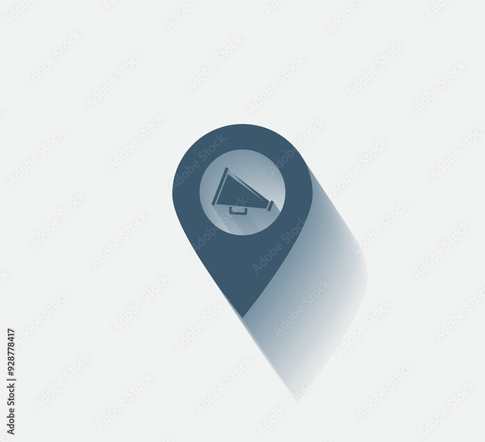 Aufkleber vector dark color icon with shadow on light background