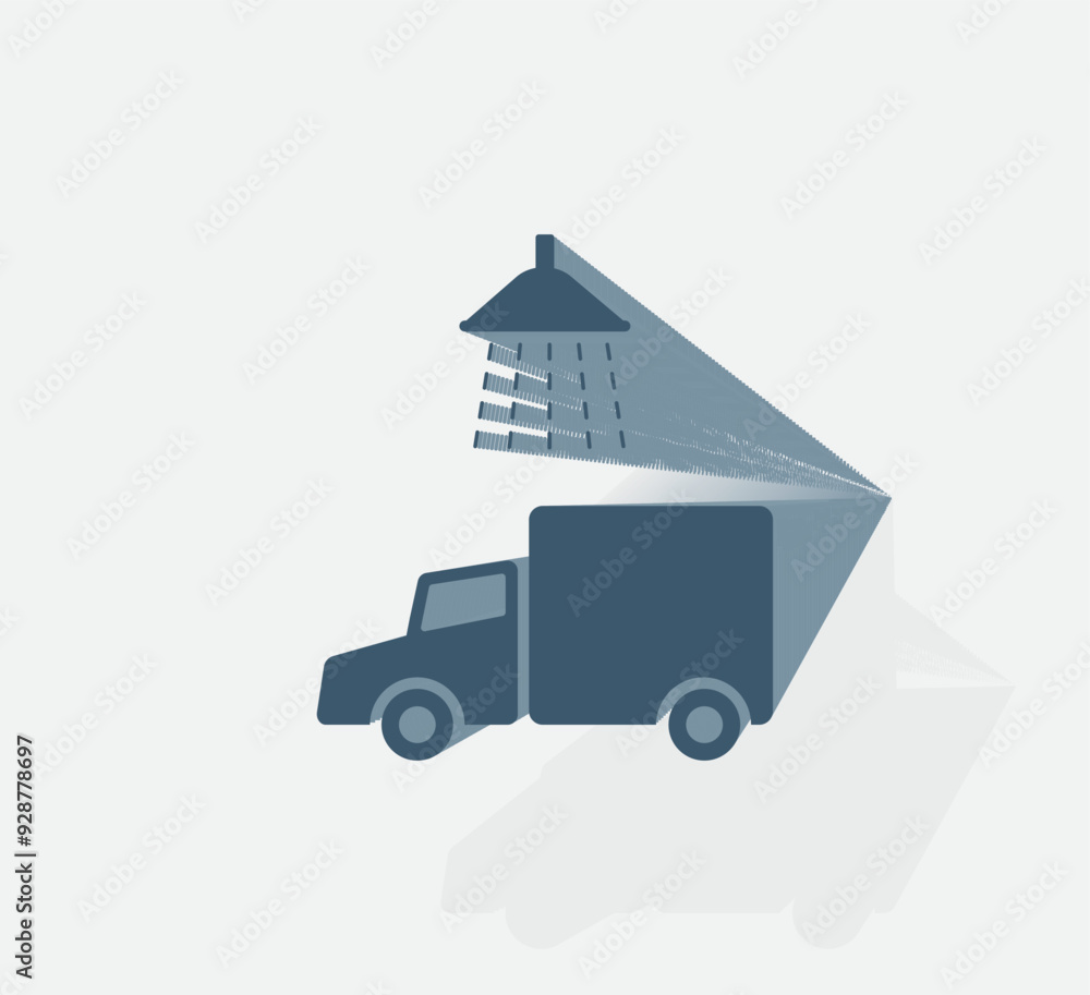 Poster vector dark color icon with shadow on light background