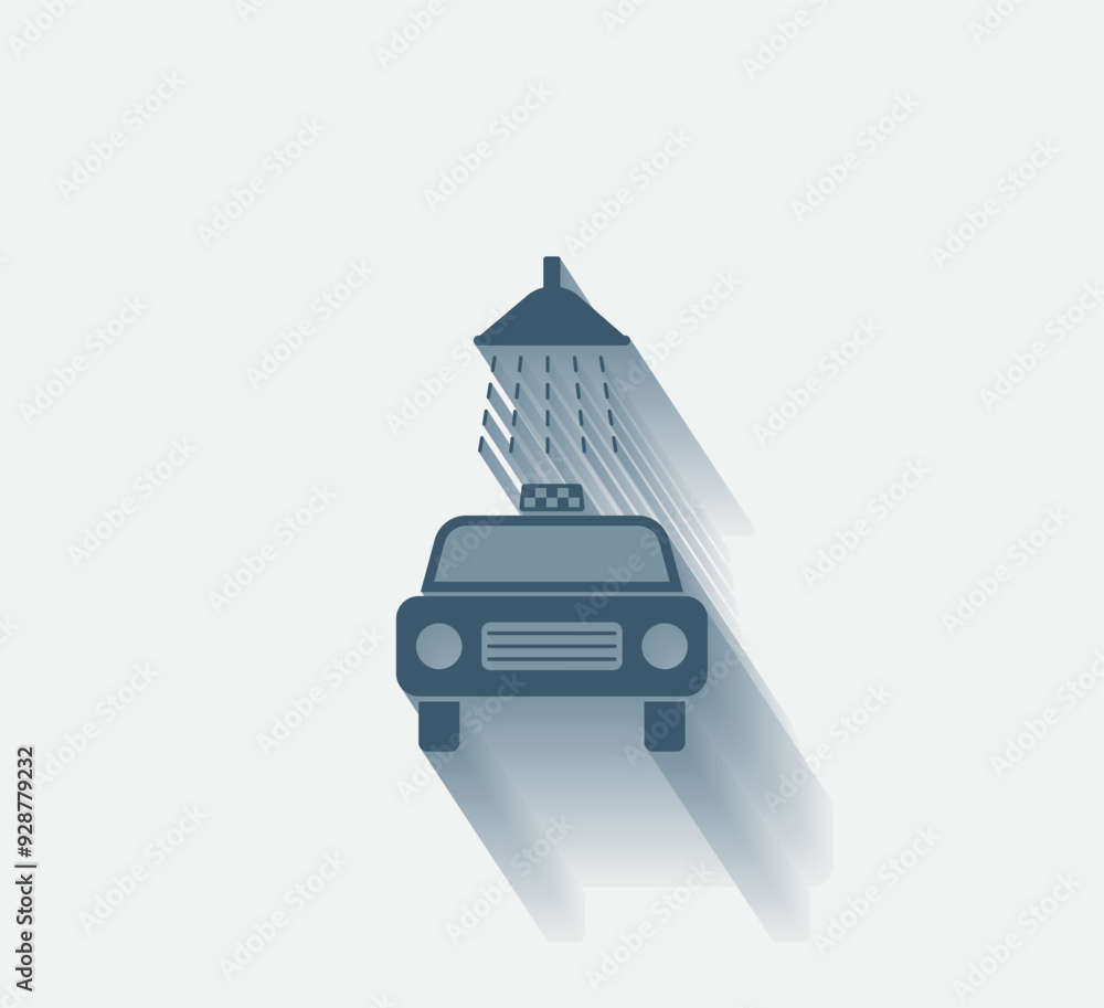 Poster vector dark color icon with shadow on light background