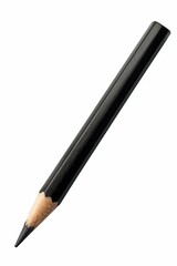 Black Pencil Isolated on White Background with Clipping Path. Essential Tool for Writing and Design