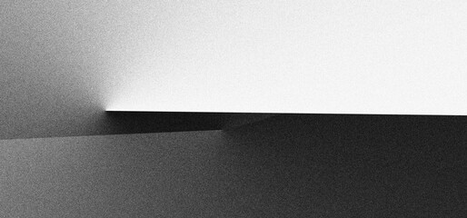 Black white grainy background, monochrome gray noisy texture dark grunge banner, header poster cover backdrop design