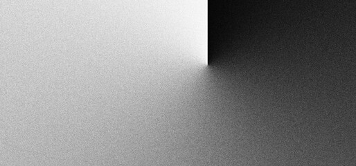 Black white grainy background, monochrome gray noisy texture dark grunge banner, header poster cover backdrop design