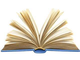 an open book with pages