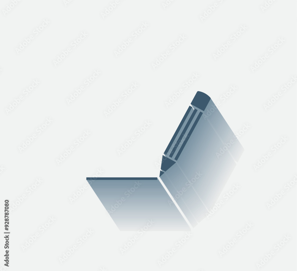 Poster vector dark color icon with shadow on light background