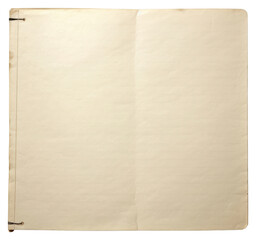 Obraz premium PNG Notebook paper page old publication.