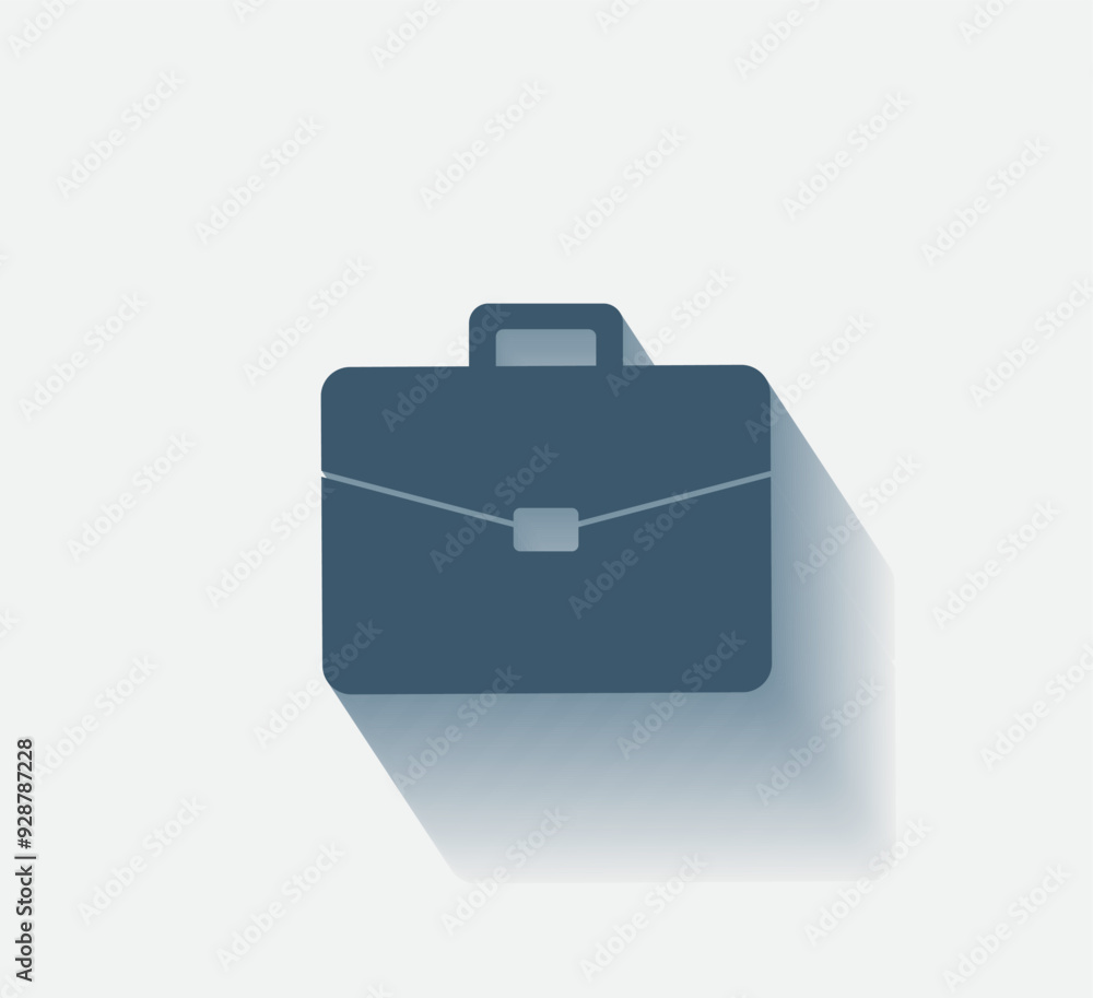 Poster vector dark color icon with shadow on light background