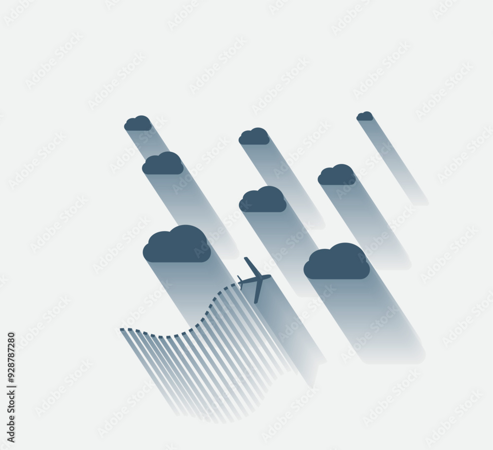 Poster vector dark color icon with shadow on light background