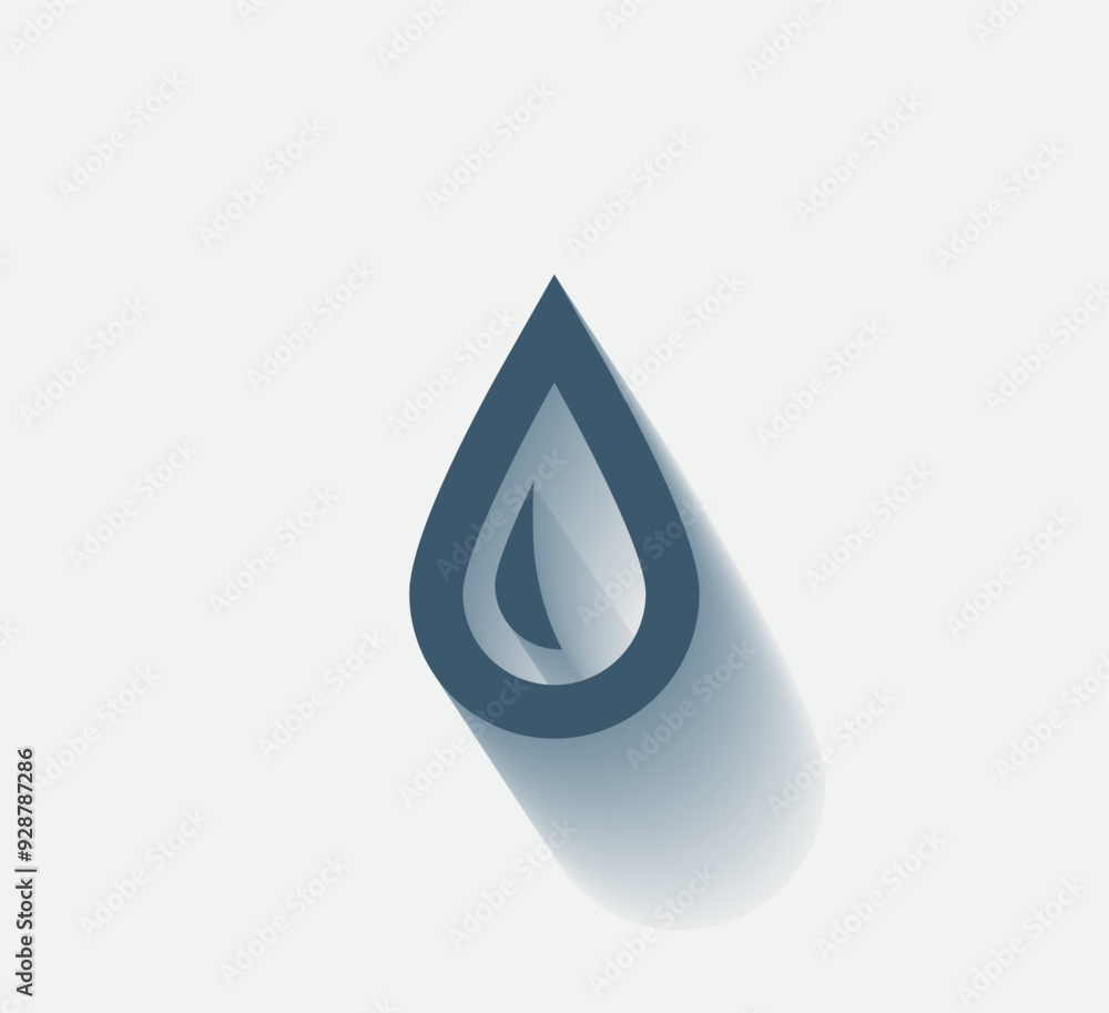 Poster vector dark color icon with shadow on light background