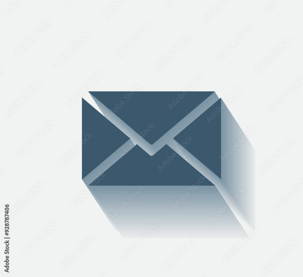 Poster vector dark color icon with shadow on light background