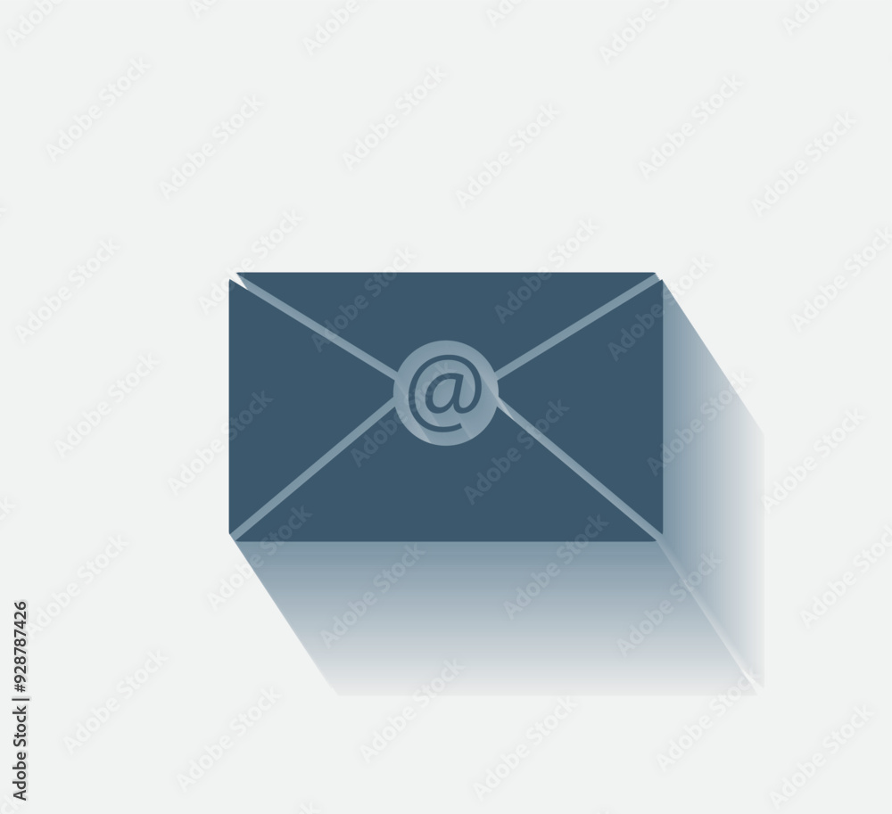 Poster vector dark color icon with shadow on light background