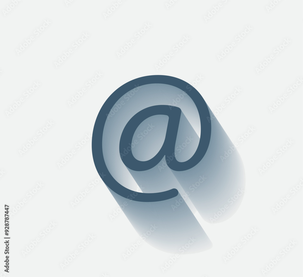 Poster vector dark color icon with shadow on light background