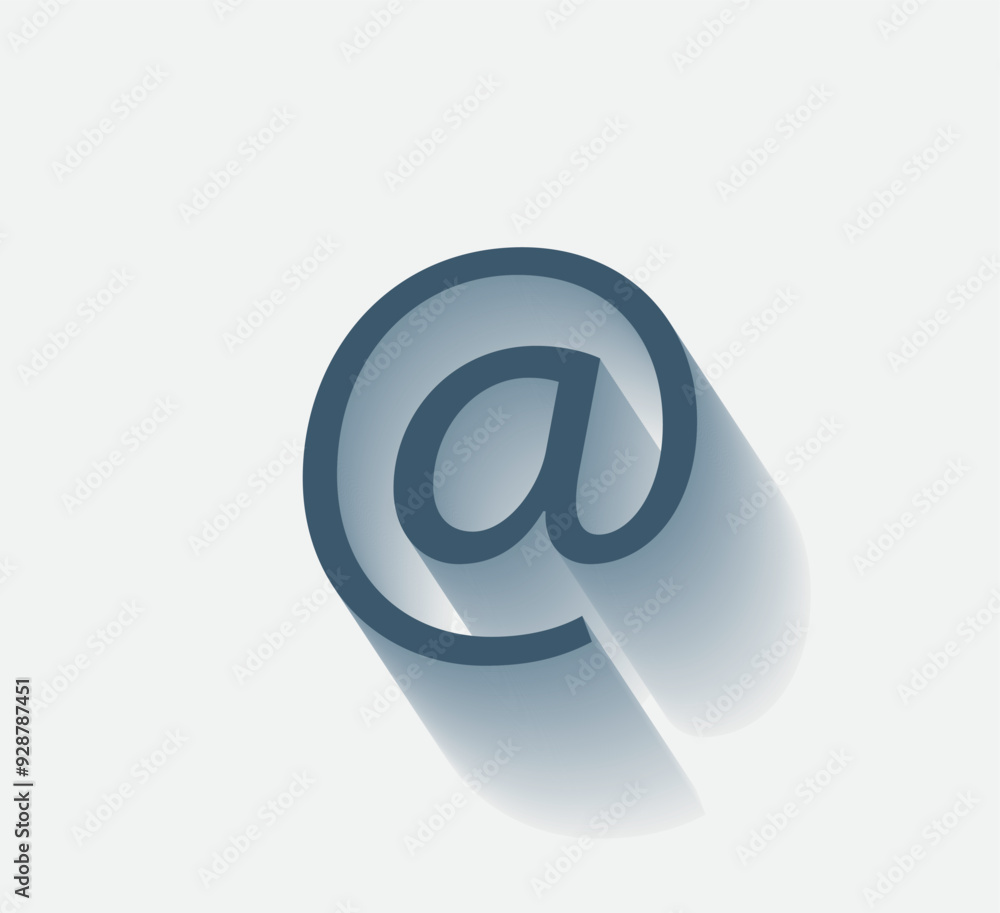 Poster vector dark color icon with shadow on light background