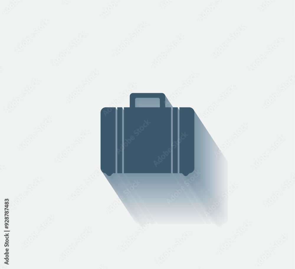 Poster vector dark color icon with shadow on light background