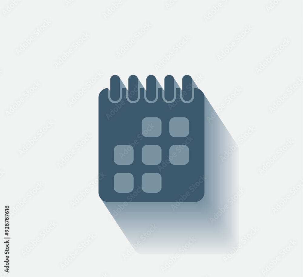 Aufkleber vector dark color icon with shadow on light background