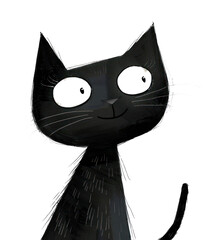 PNG Fun illustration cute cat appliance animal mammal.