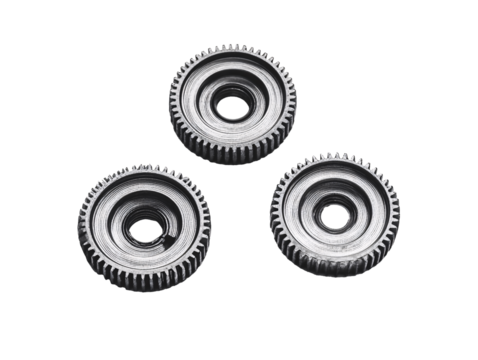 a group of metal gears