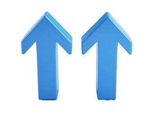 blue arrows pointing up to each other