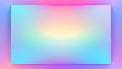 Abstract illustration featuring a central rectangular frame surrounded by soft, flowing lines and gradient color transitions