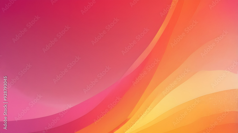 Poster abstract gradient in pink and orange: a mesmerizing abstract background with a soft, flowing gradien