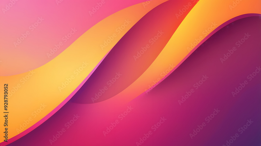 Poster abstract flowing orange and pink waves: a dynamic and abstract background with flowing orange and pi