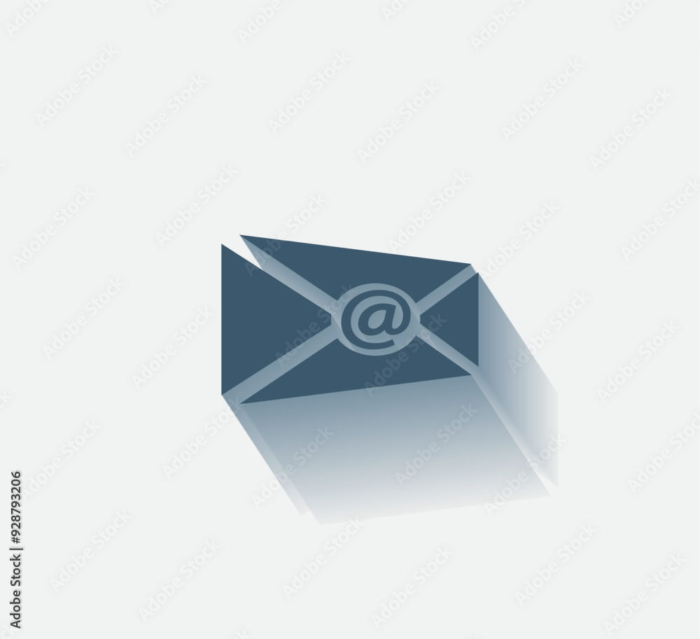 Poster vector dark color icon with shadow on light background