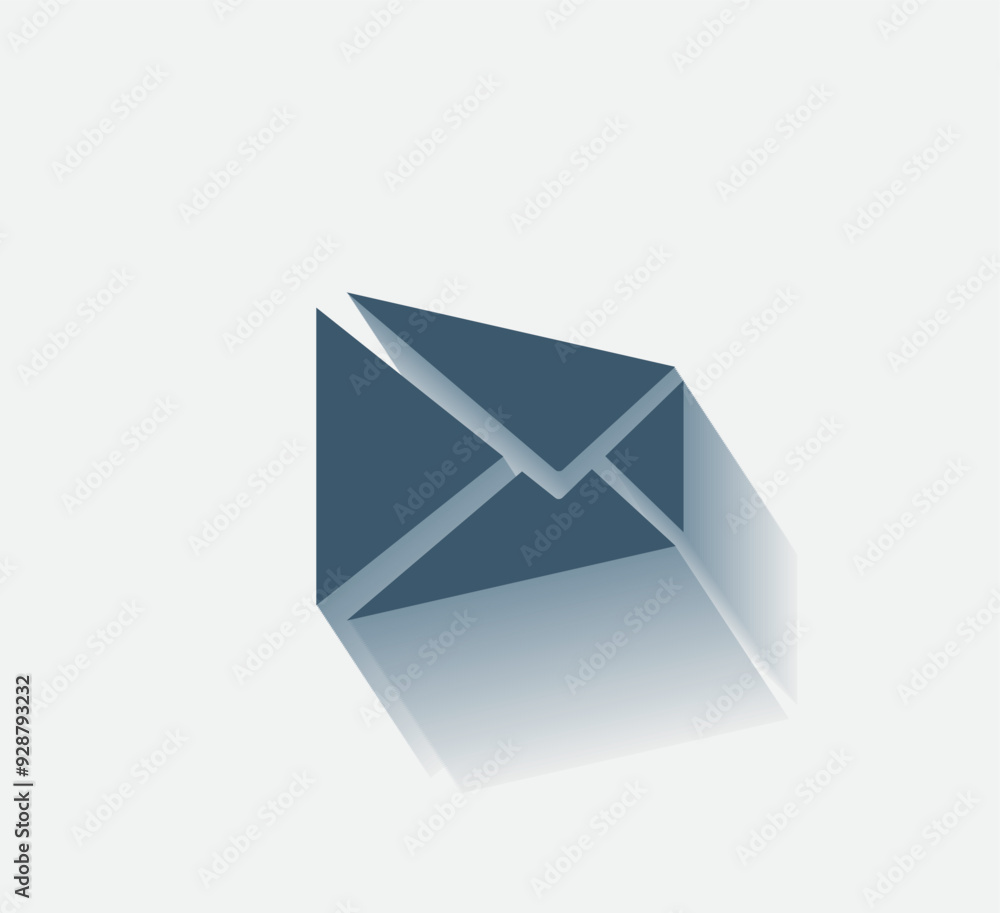 Poster vector dark color icon with shadow on light background