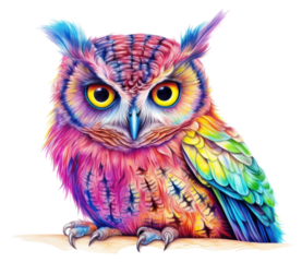 PNG Owl drawing animal sketch transparent background