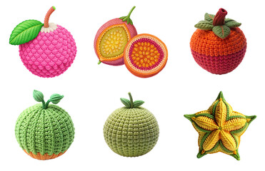 Food Crochet PNG with Transparent Cut Out