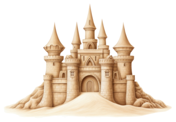PNG Sand castle drawing architecture building.