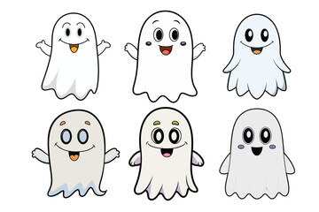 Best cute ghost boo  Art Illustrations vector .eps