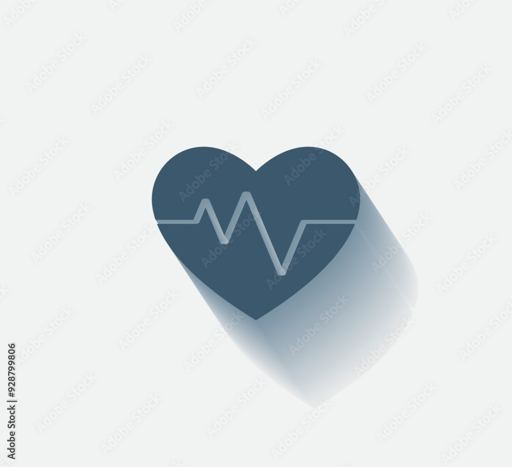 Poster vector dark color icon with shadow on light background