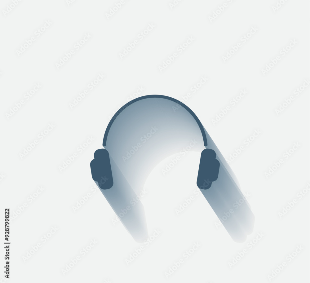 Poster vector dark color icon with shadow on light background