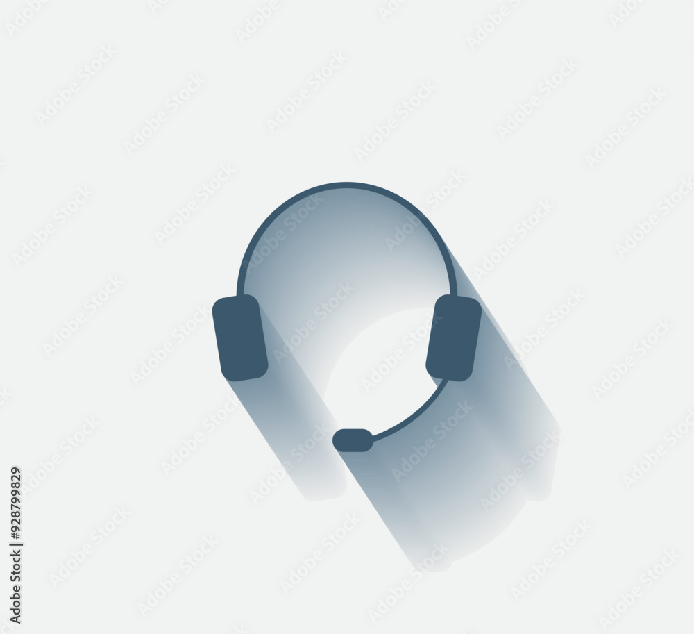 Poster vector dark color icon with shadow on light background